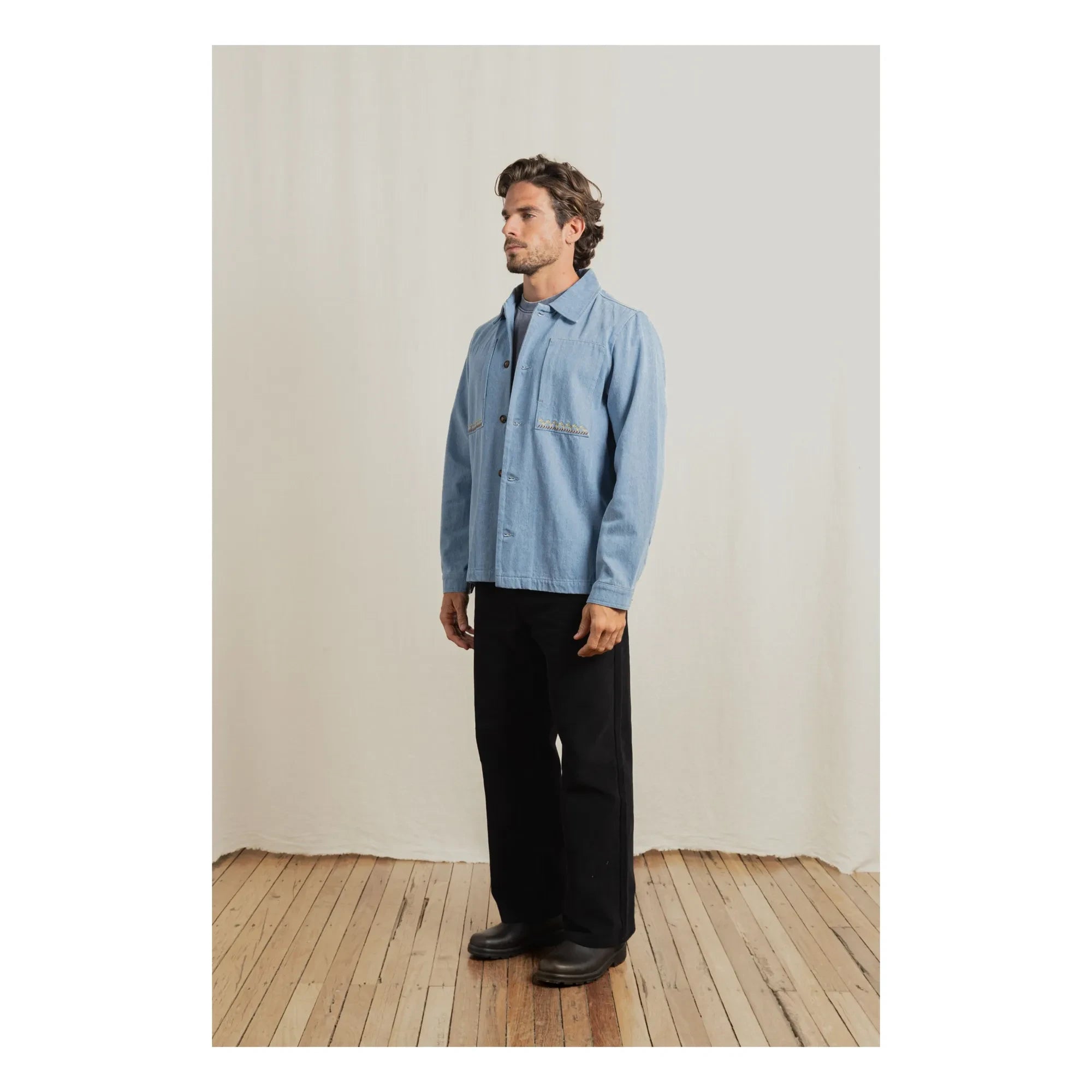 Rhythm - Arguam LS overshirt | Açık Mavi