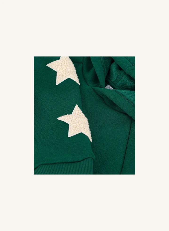 Petit Bateau - Sudadera Verde con Estrellas