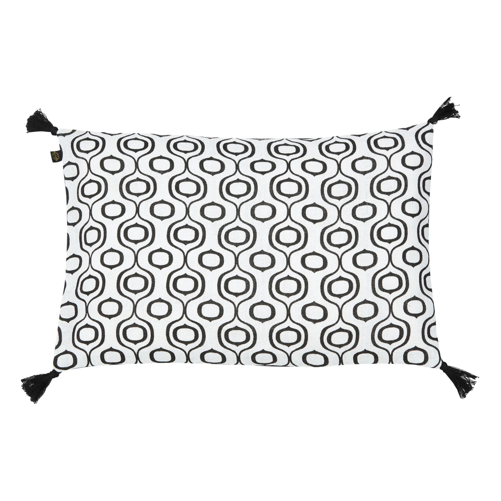 Haomy - Funda de almohada de lino lavado Ubud | Blanco