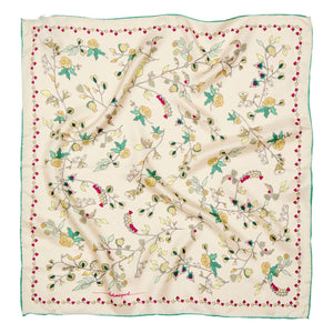 Becksöndergaard - Pañuelo de seda Fairygard Sia | Crema