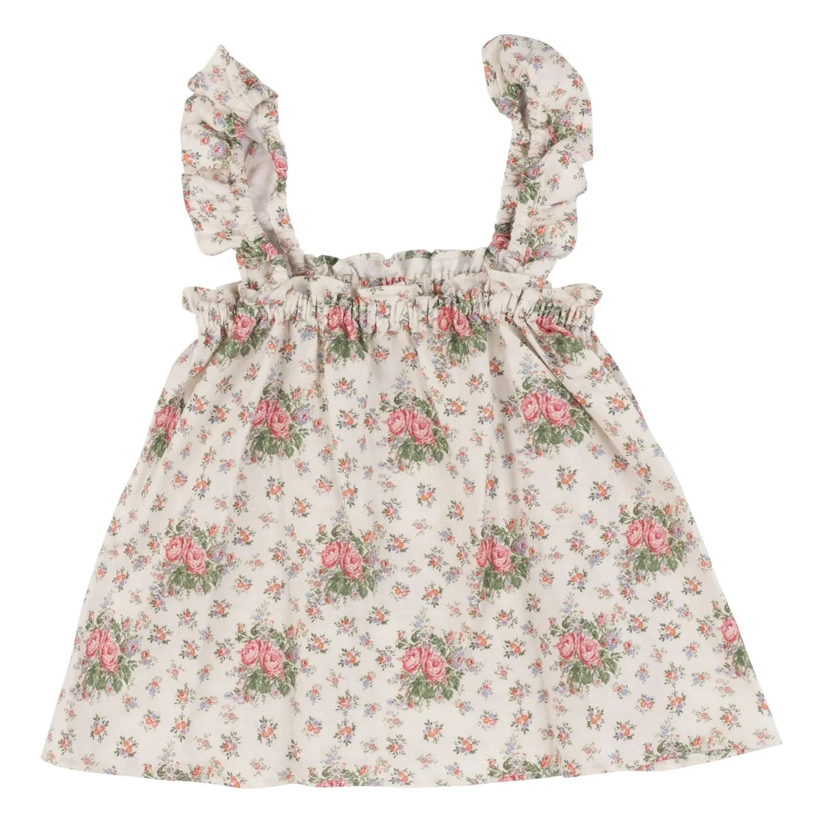 Babe & Tess - Top Théa Fleuri Lino | Crudo