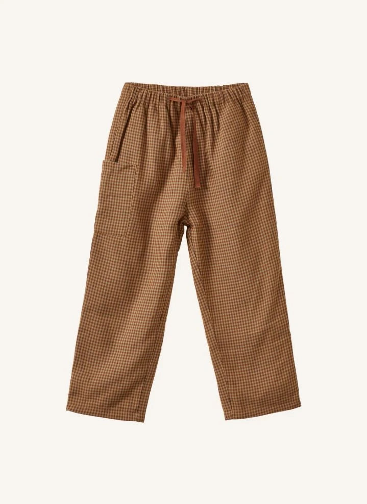 Caramel - Pantalones de Pierna Recta Color Castaño | Pas