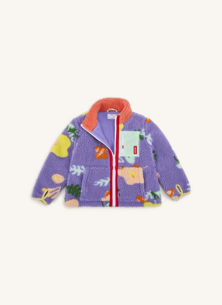 Hello Hossy - Chaqueta de forro polar con estampado floral | Mor