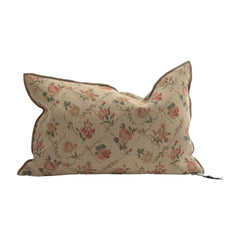 Cojín de lino Vice Versa de Maison de Vacances - Jardin Secret | Crema