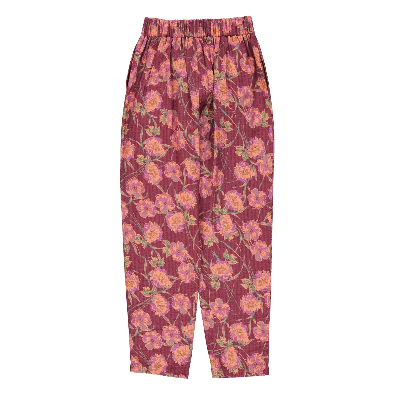 Sisters Department - Çiçek Desenli Pantolon | Bordo