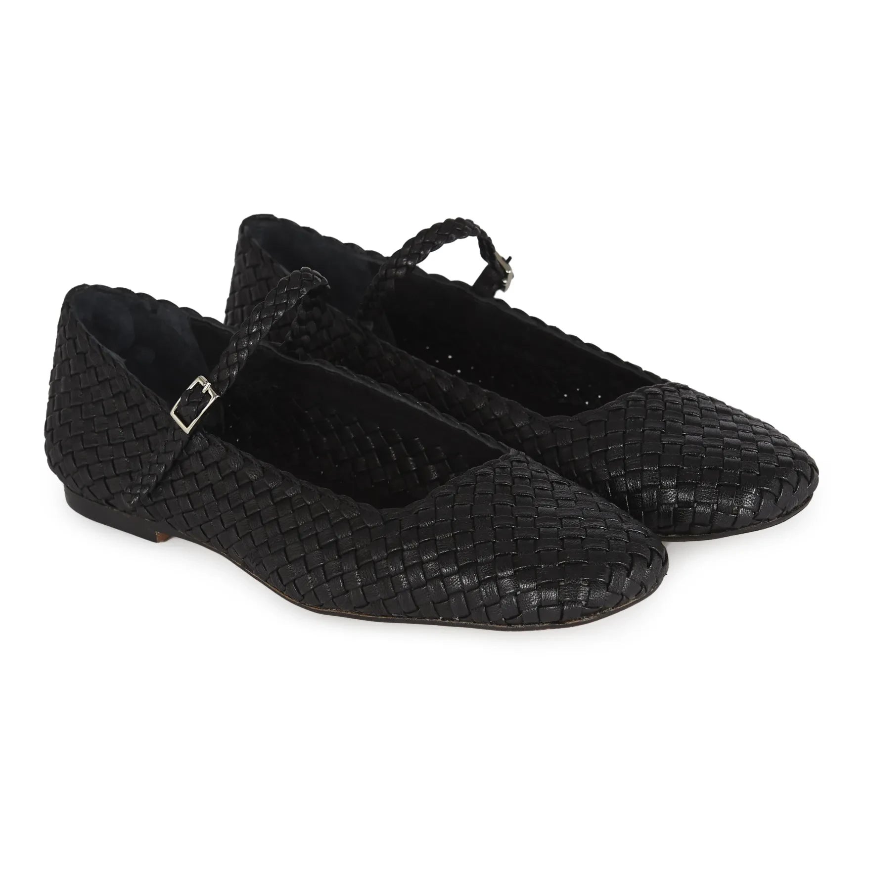 Augusta - Zapatos trenzados para bebé Julieta | Negro