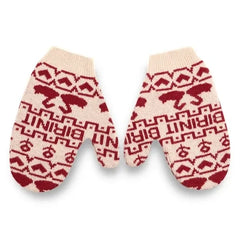 birinit - Guantes de pato de lana merina | Burdeos