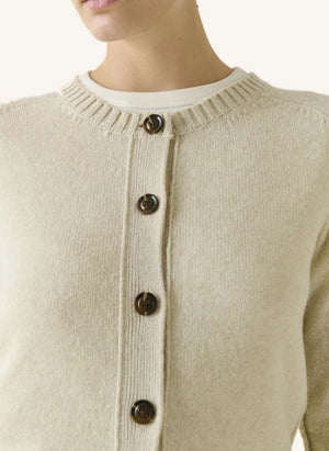 Soeur - Virginia Cardigan con lana merino | Heather beige