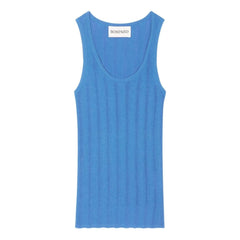 Bompard - Camiseta de tirantes de algodón | Azul aciano