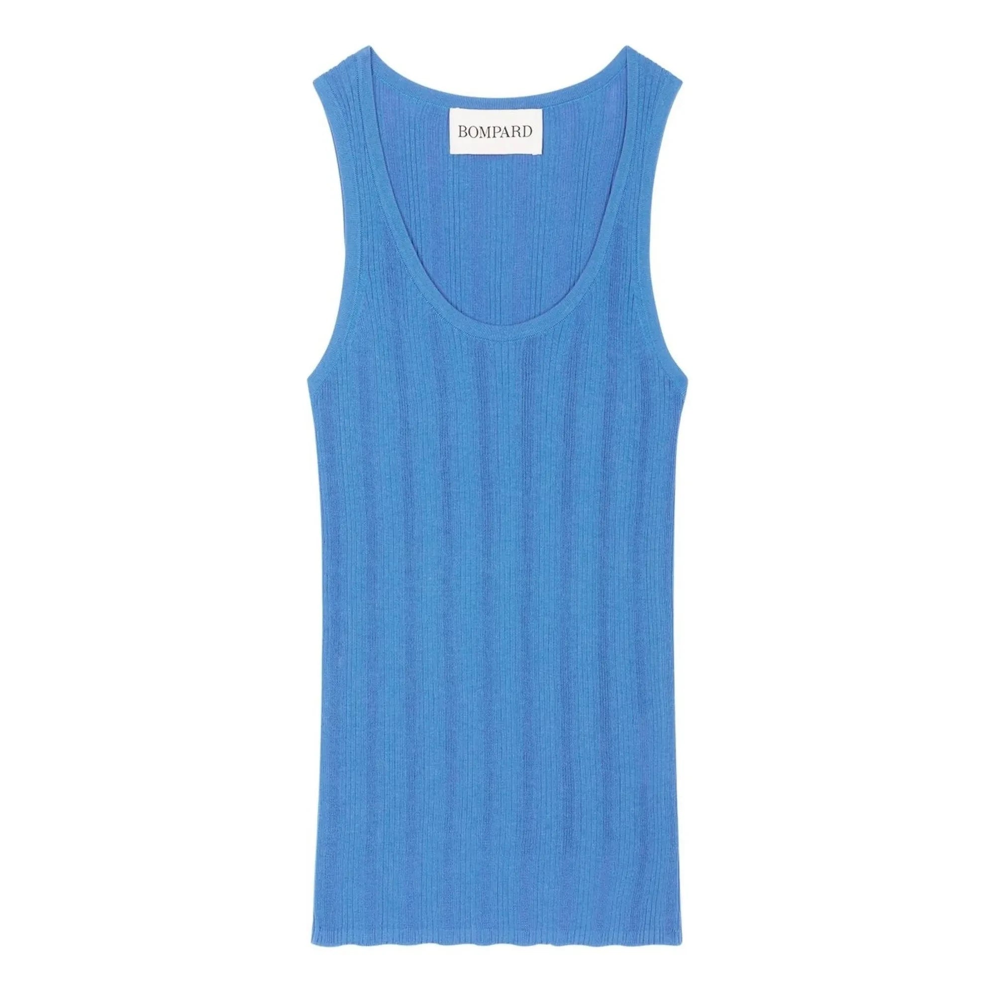 Bompard - Camiseta de tirantes de algodón | Azul aciano