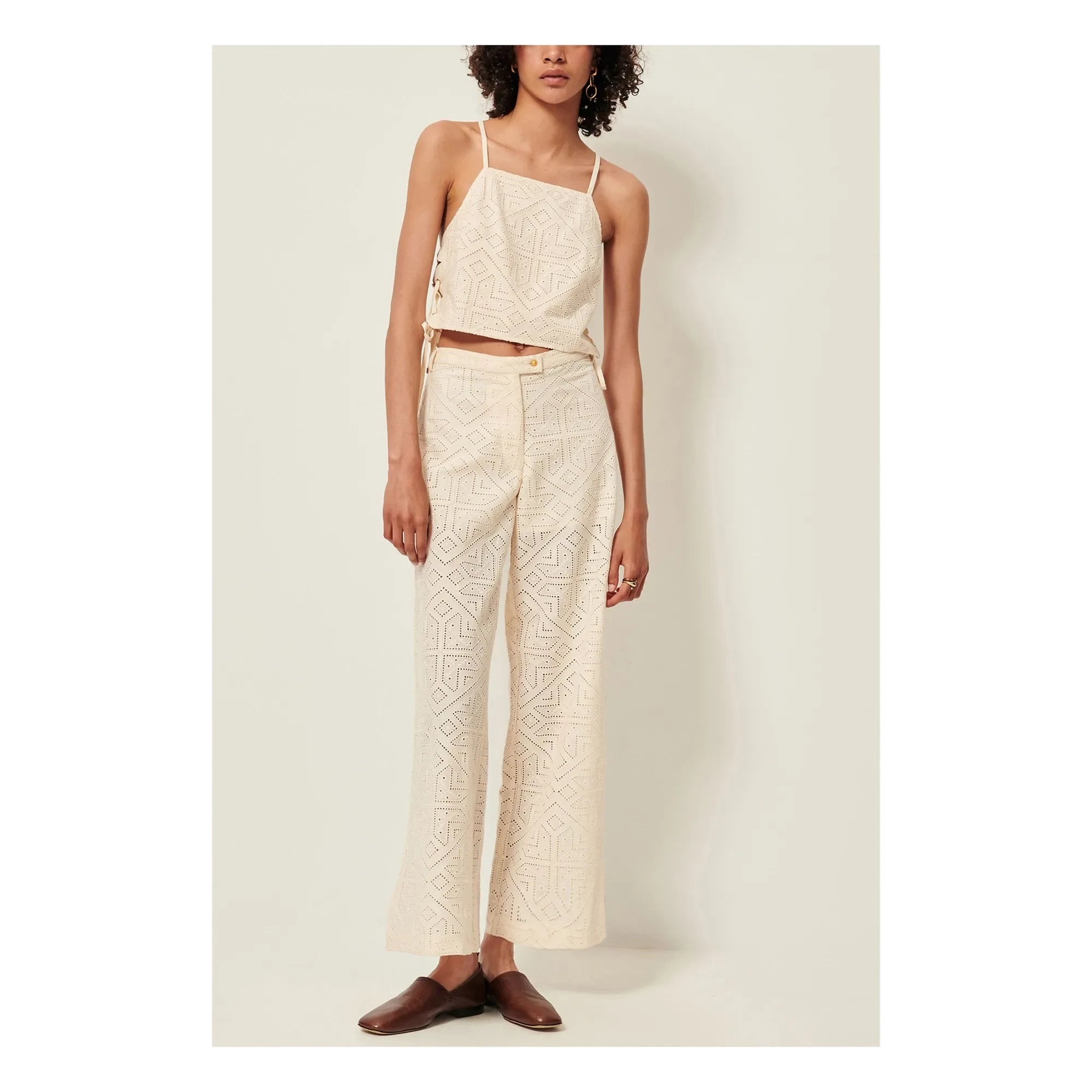 Sessùn - Allindy Pantalón de algodón | Crudo
