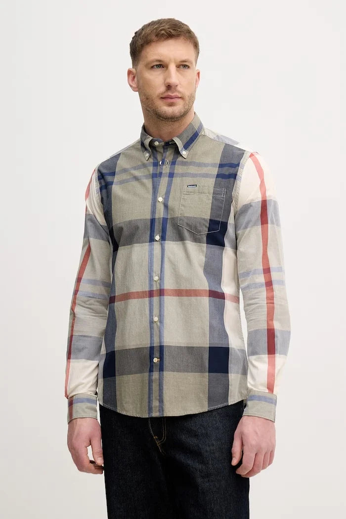 Camisa Barbour Harris tailored de algodón para hombre