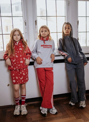 Cos I Said So - Pantalón jogger de algodón orgánico con logo grande | Rojo