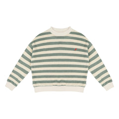 Jenest - Sudadera de algodón orgánico a rayas Kay | Caqui