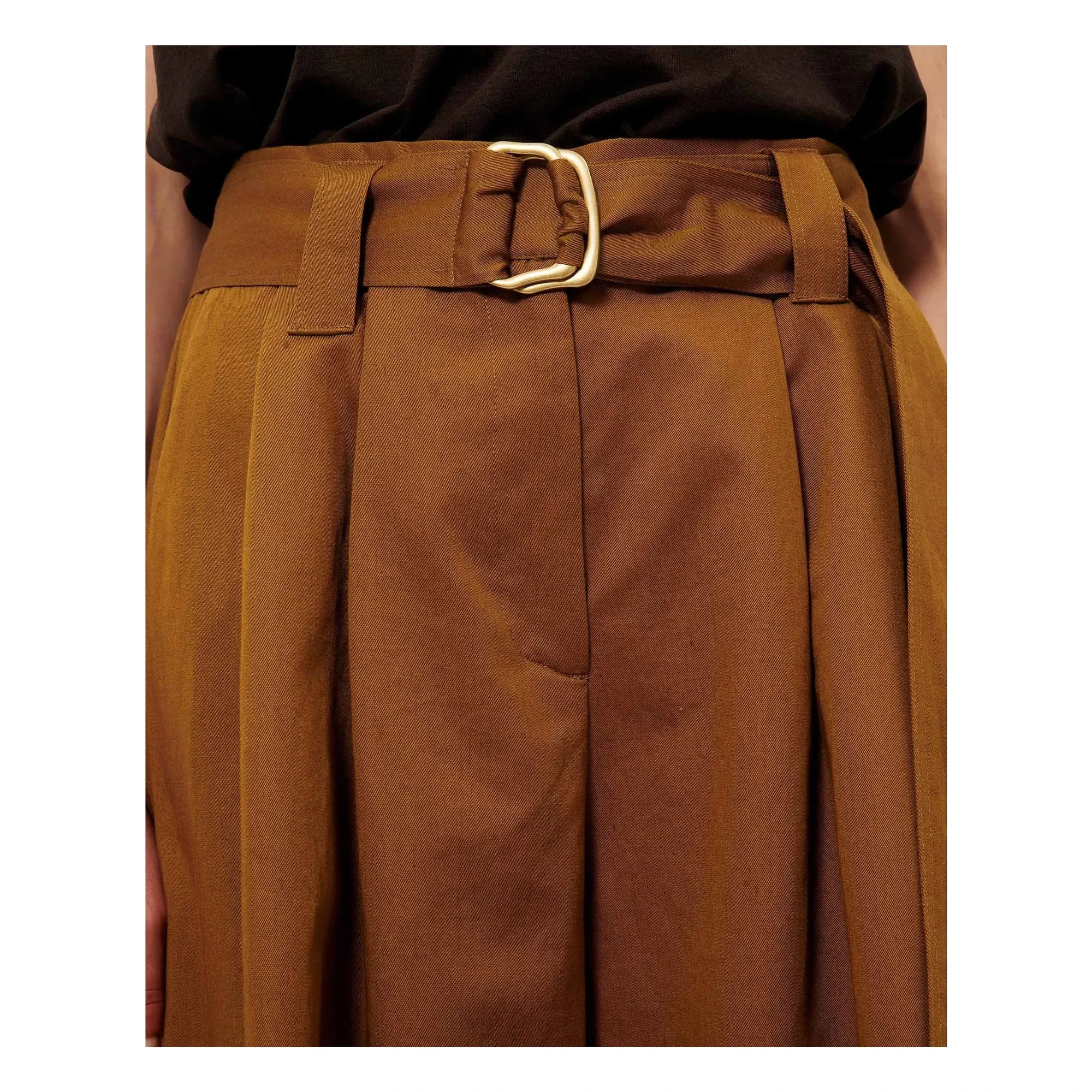 Sessùn - Rive Pantalón de algodón | Bronce