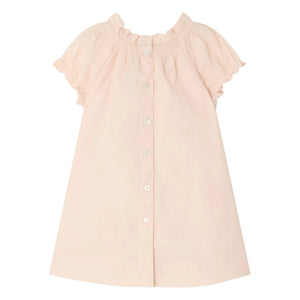 Bonpoint - Vestido de algodón orgánico Sidwell | Rosa empolvado
