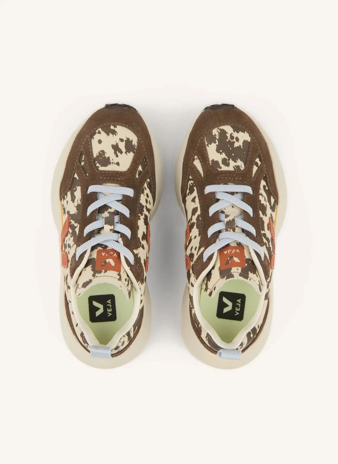Veja - Cordones O.T de piel de ternera canela pequeña | Marrón