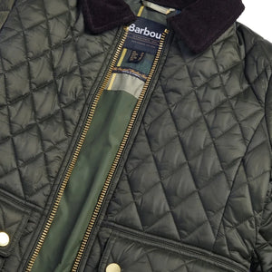 Barbour - Beadnell Dar Kesim Kapitone Ceket | Haki