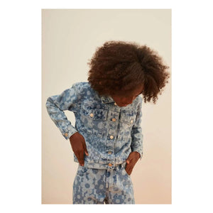 Fábula - Chaqueta Vaquera Floral | Azul Claro