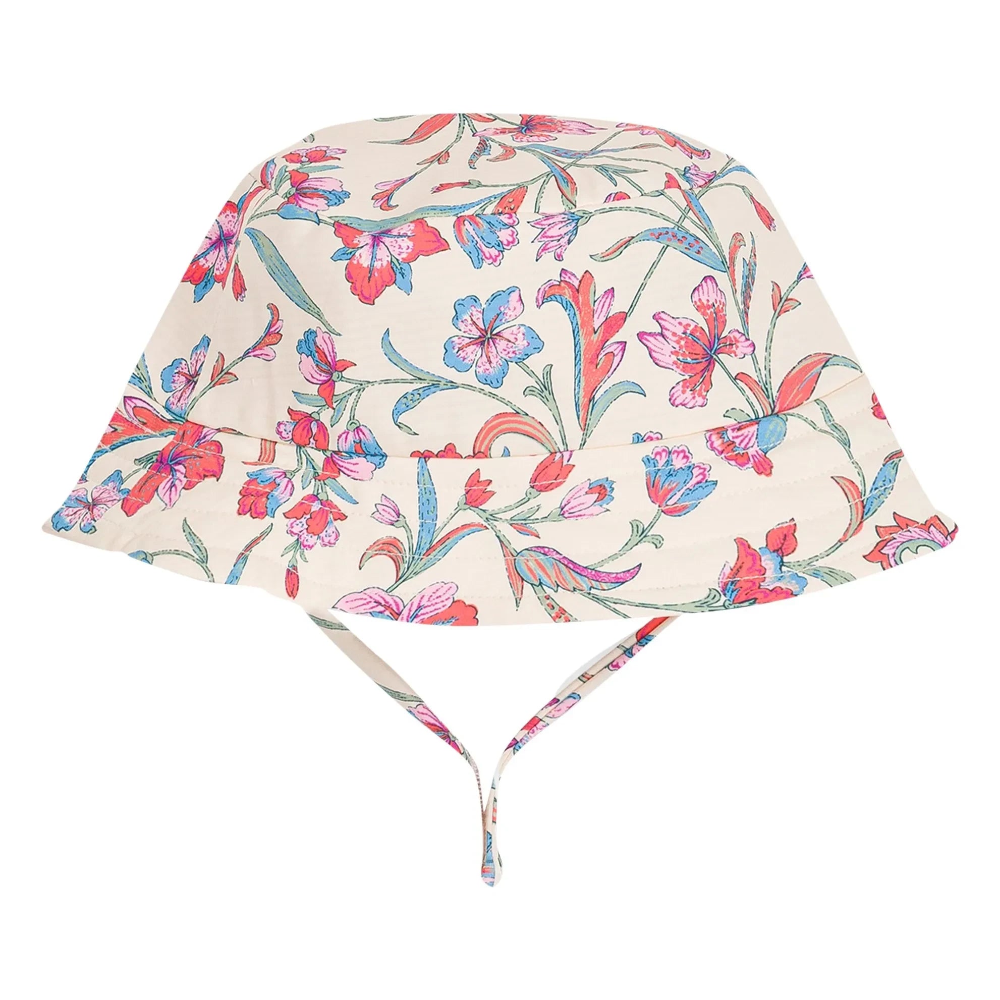 Louise Misha - Gorro de baño Devy Fleuri de fibra reciclada | Crudo