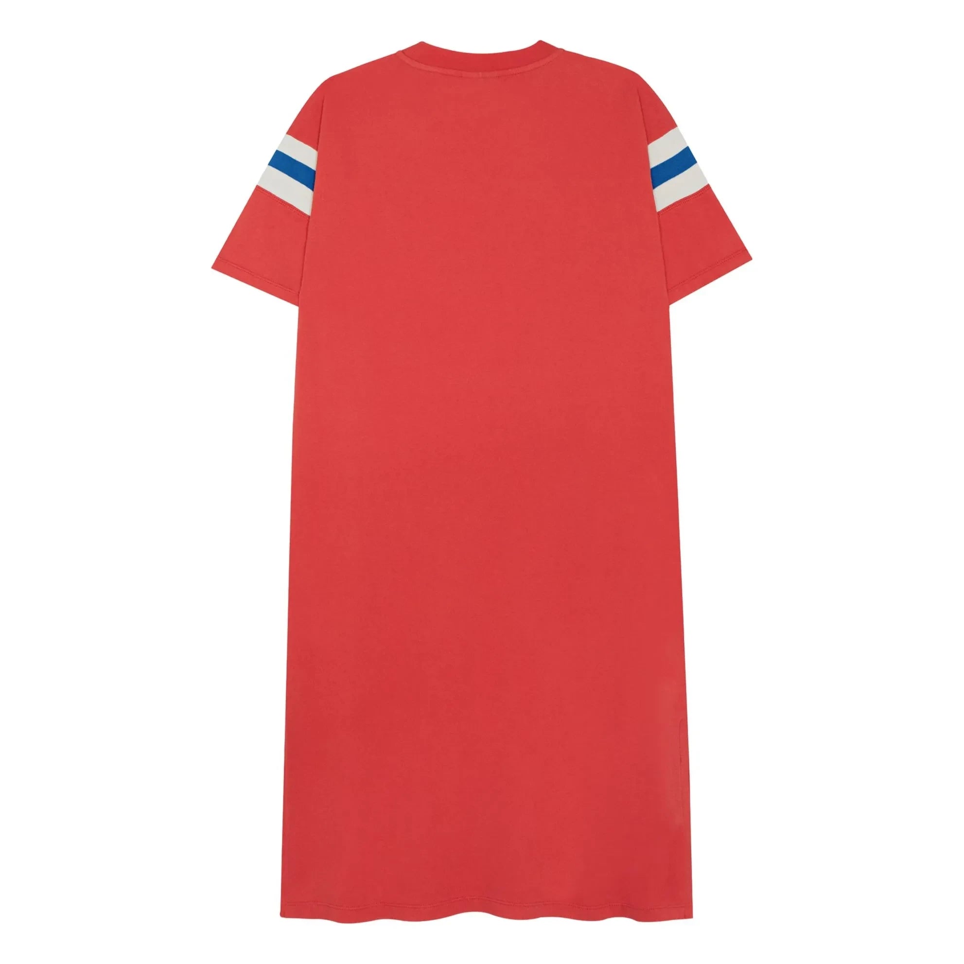The Campamento - Vestido Oversize con Rayas Contraste | Rojo