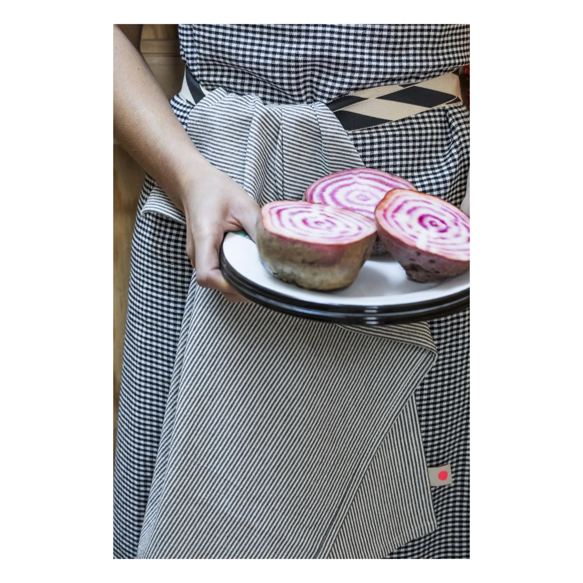 La cerise sur le gâteau - Toalla de cocina de rayas Finette