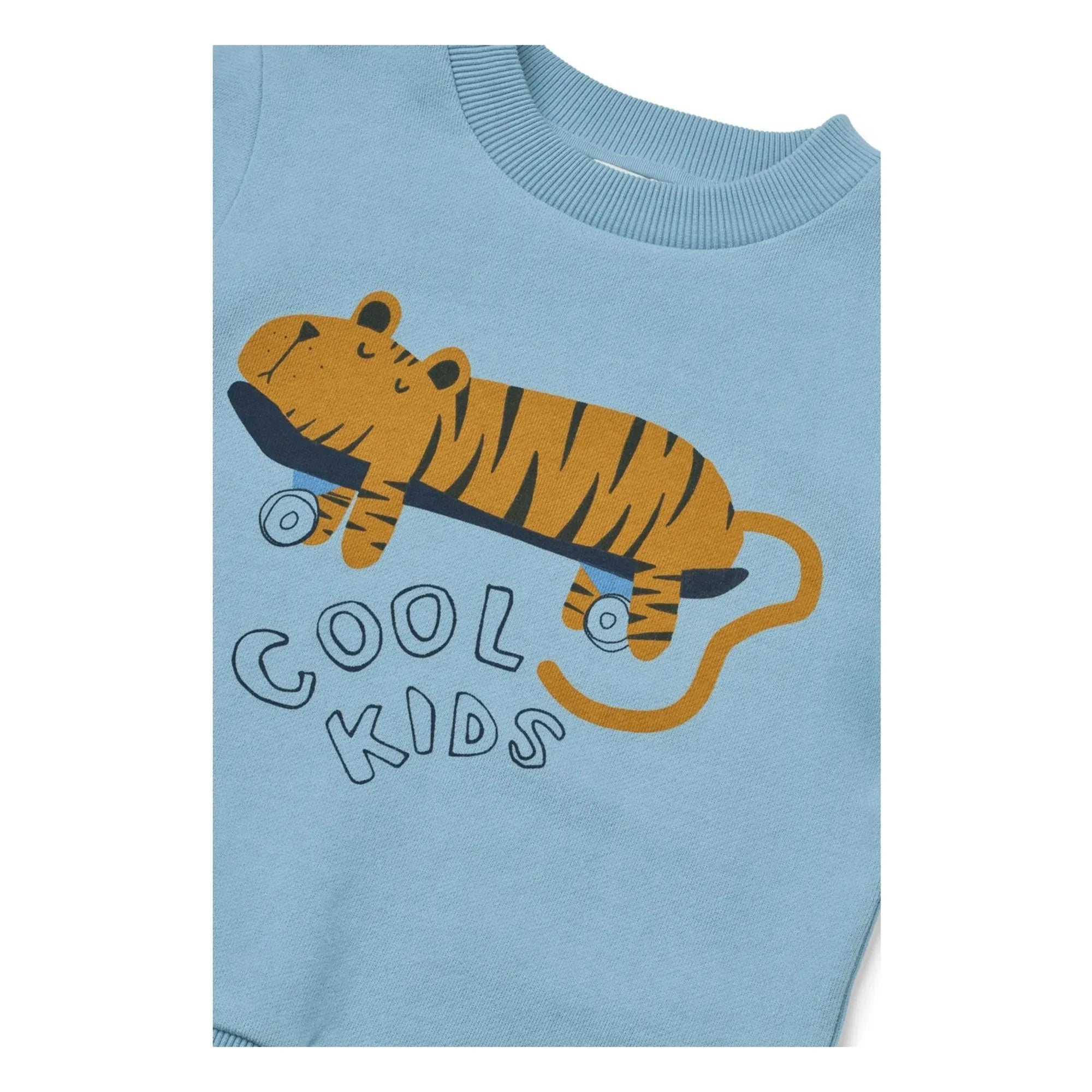 Liewood - Sudadera de algodón orgánico Thora Tigre | Azul