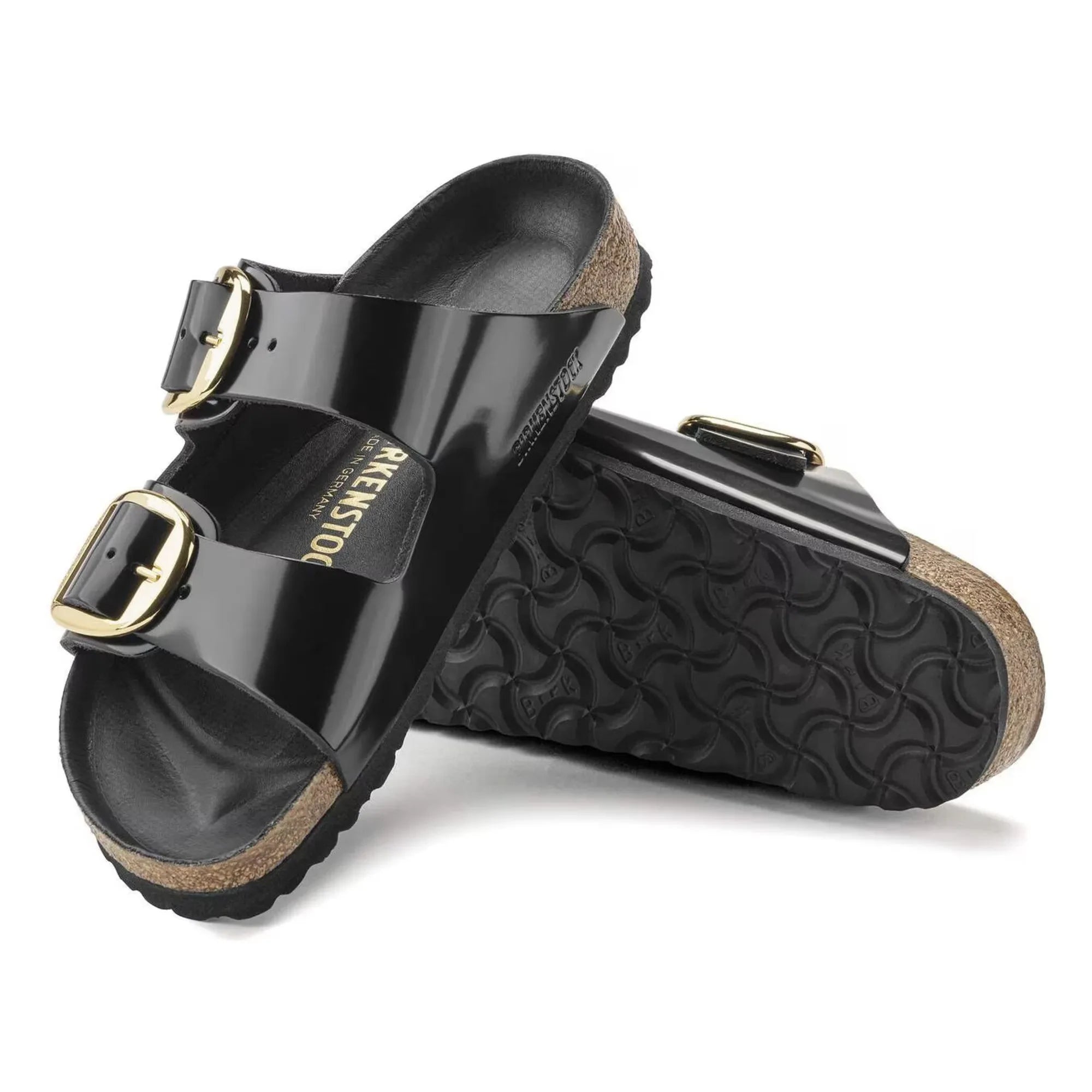 BIRKENSTOCK - Sandalias Arizona Big Buckle Charol | Negro