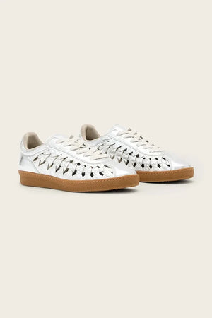Deportivas de piel Velma Woven Sneaker para mujer de AllSaints