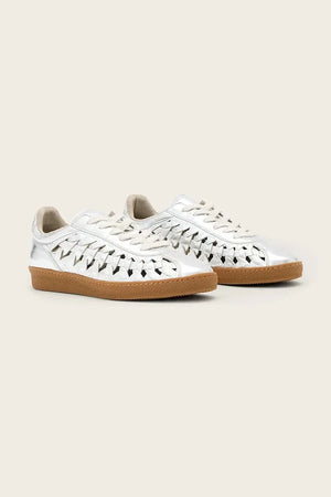 Deportivas de piel Velma Woven Sneaker para mujer de AllSaints