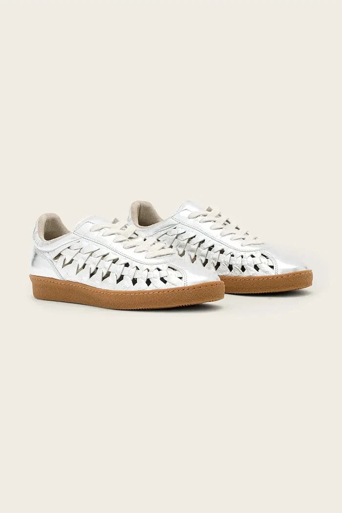 Deportivas de piel Velma Woven Sneaker para mujer de AllSaints