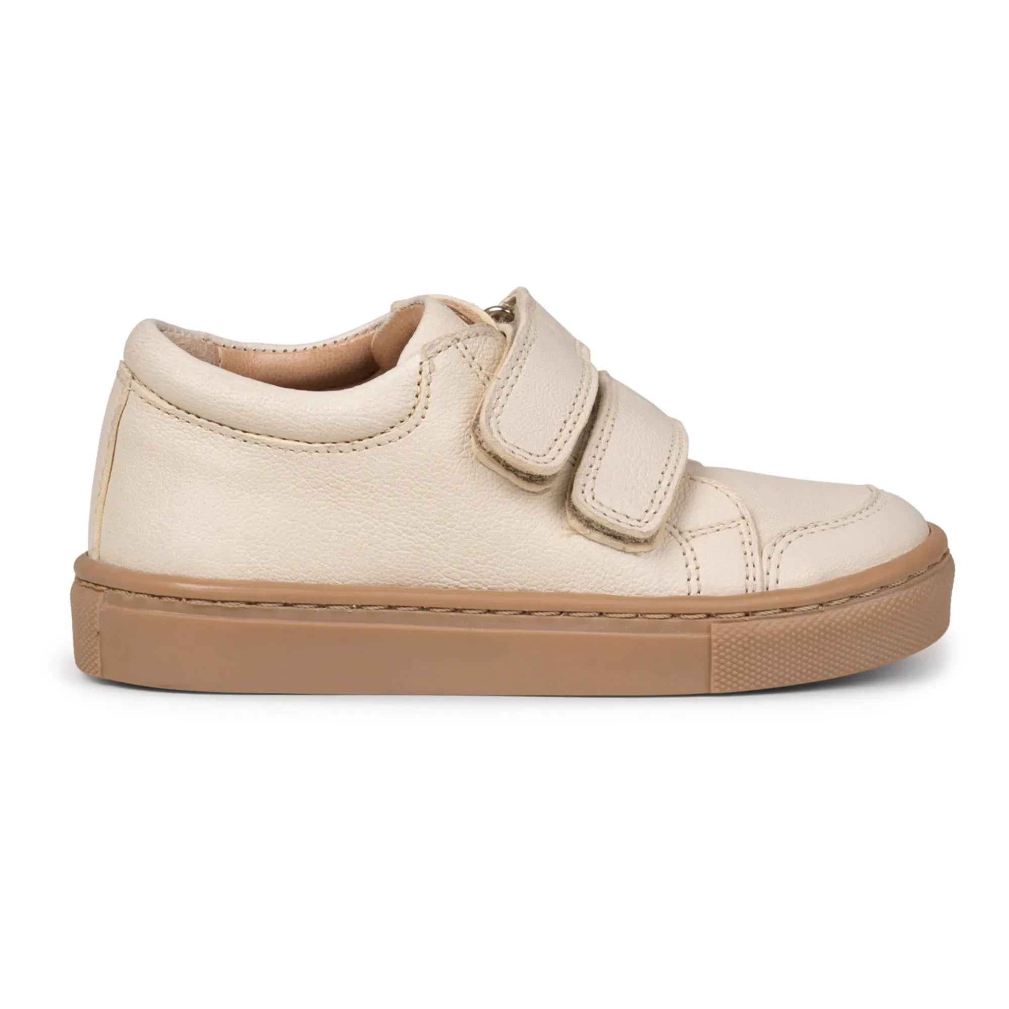 Petit Nord - Zapatillas bajas rayadas | Crema
