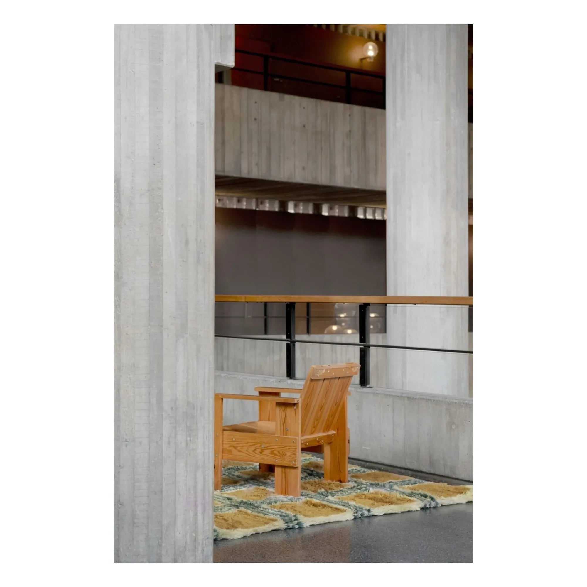 Layered - Alfombra de lana Pergola, Evelina Kroon | Mostaza