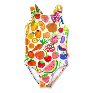 Halcyon Nights - Bañador de fibra reciclada Fruits | Crudo
