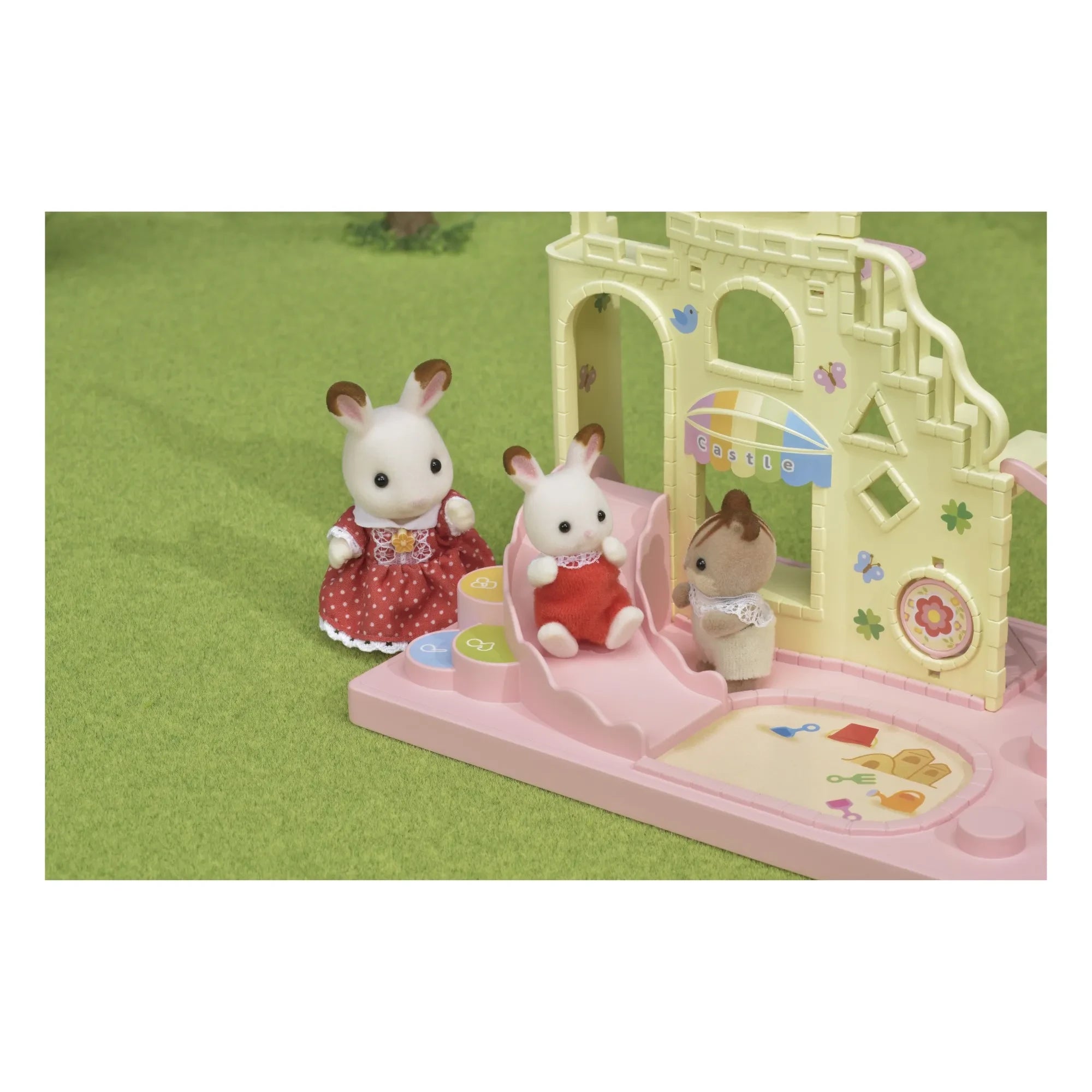 Sylvanian Families - Castillo y Bebé Conejo Juguete
