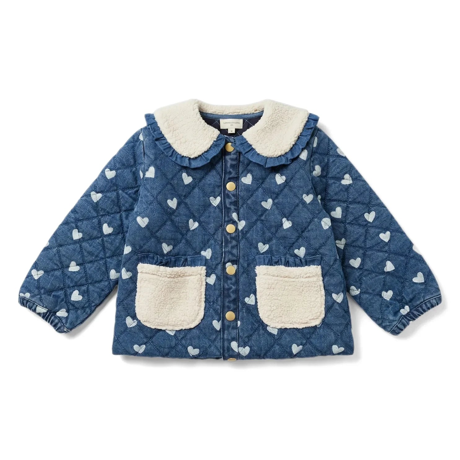 Louis Louise - Carda Hearts Denim Kaban | Mavi