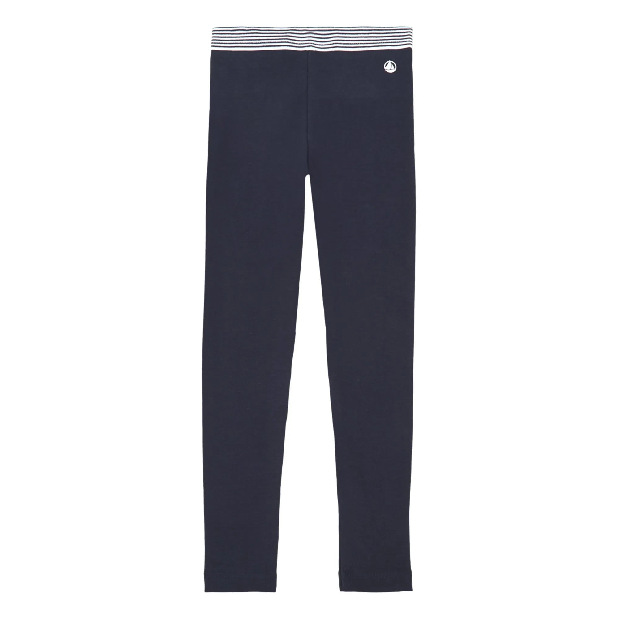 Petit Bateau - Leggings a rayas en la cintura | Azul marino