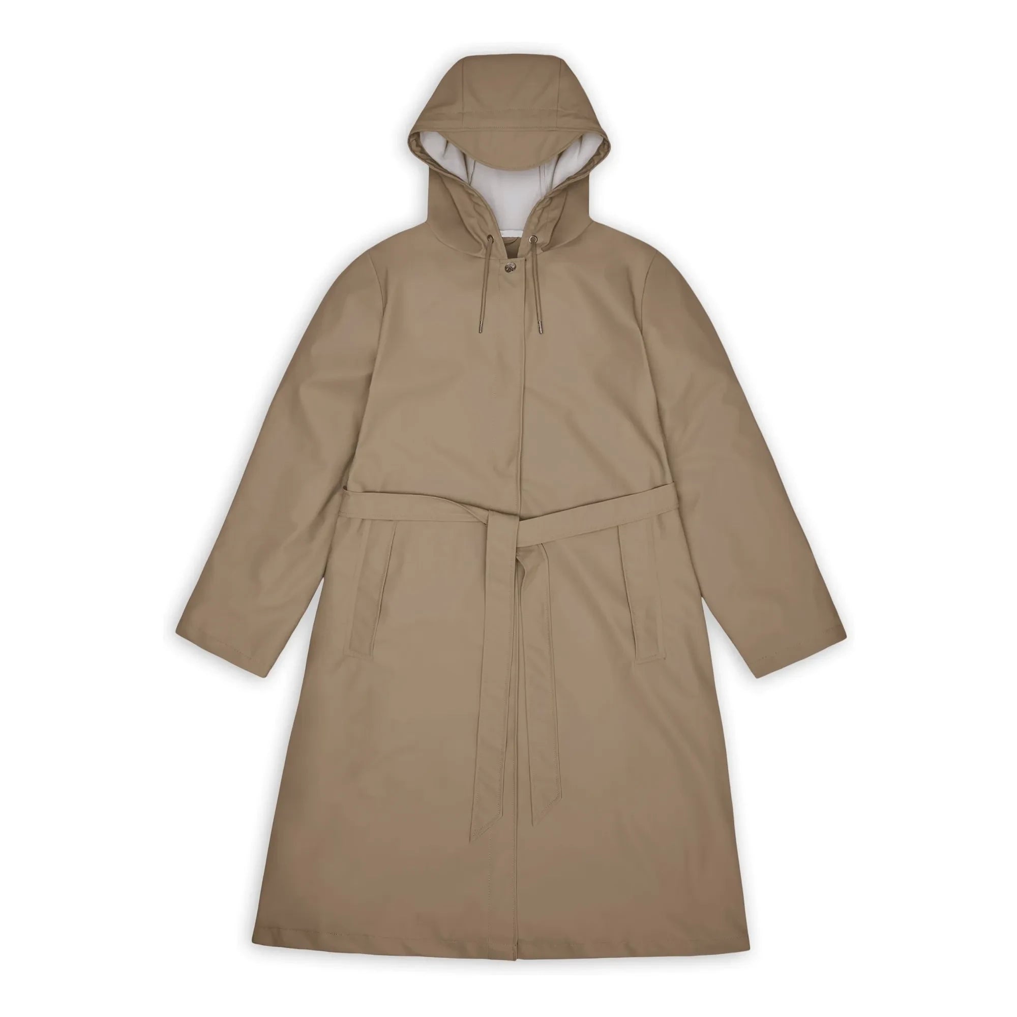 Chaqueta larga Rains A-line W3 | Beige
