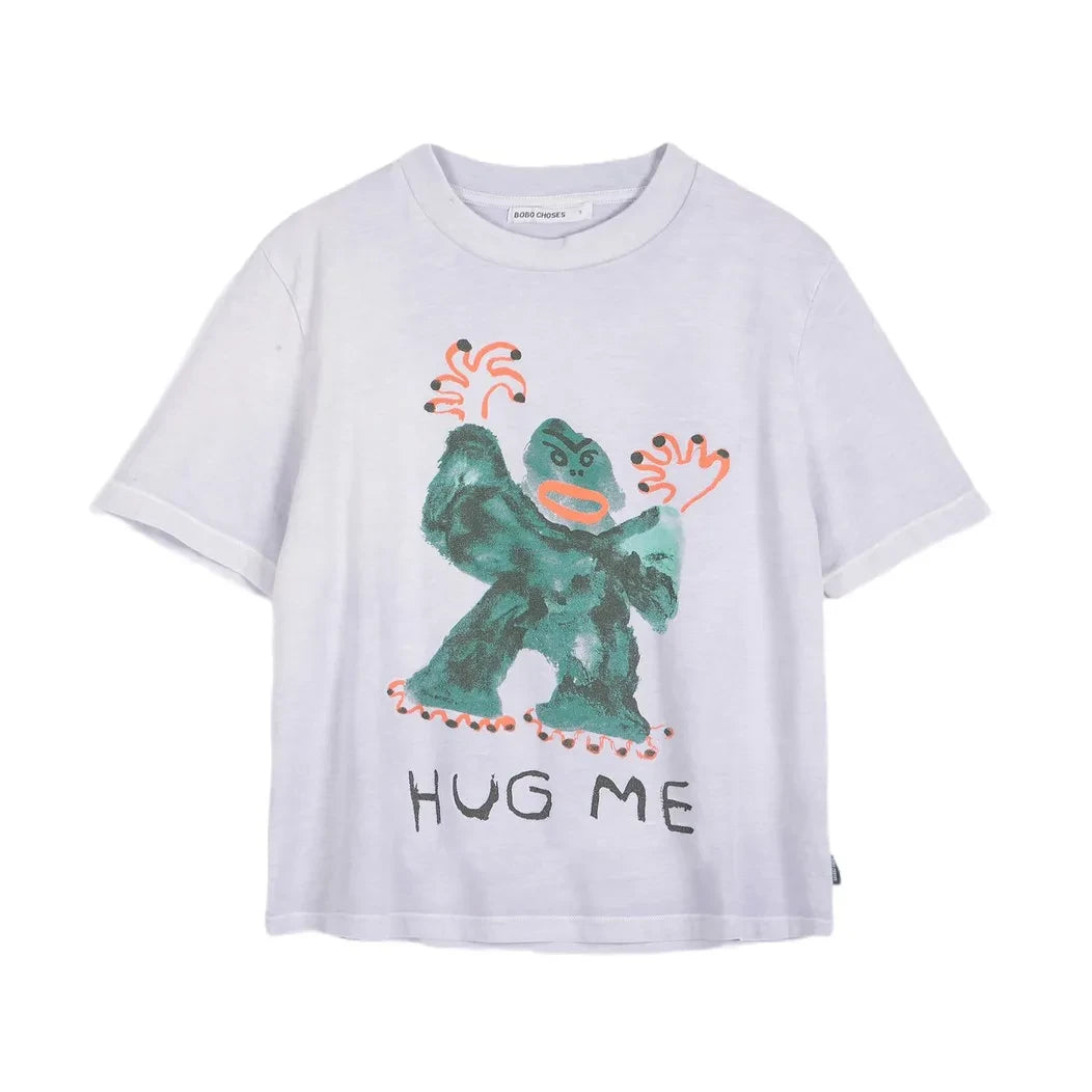 Bobo Choses - Camiseta de algodón orgánico "Abrázame" | Lavanda