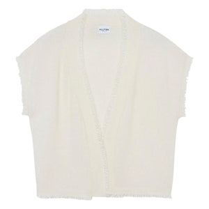 Kujten - Jersey de cachemir Nessa | Blanco