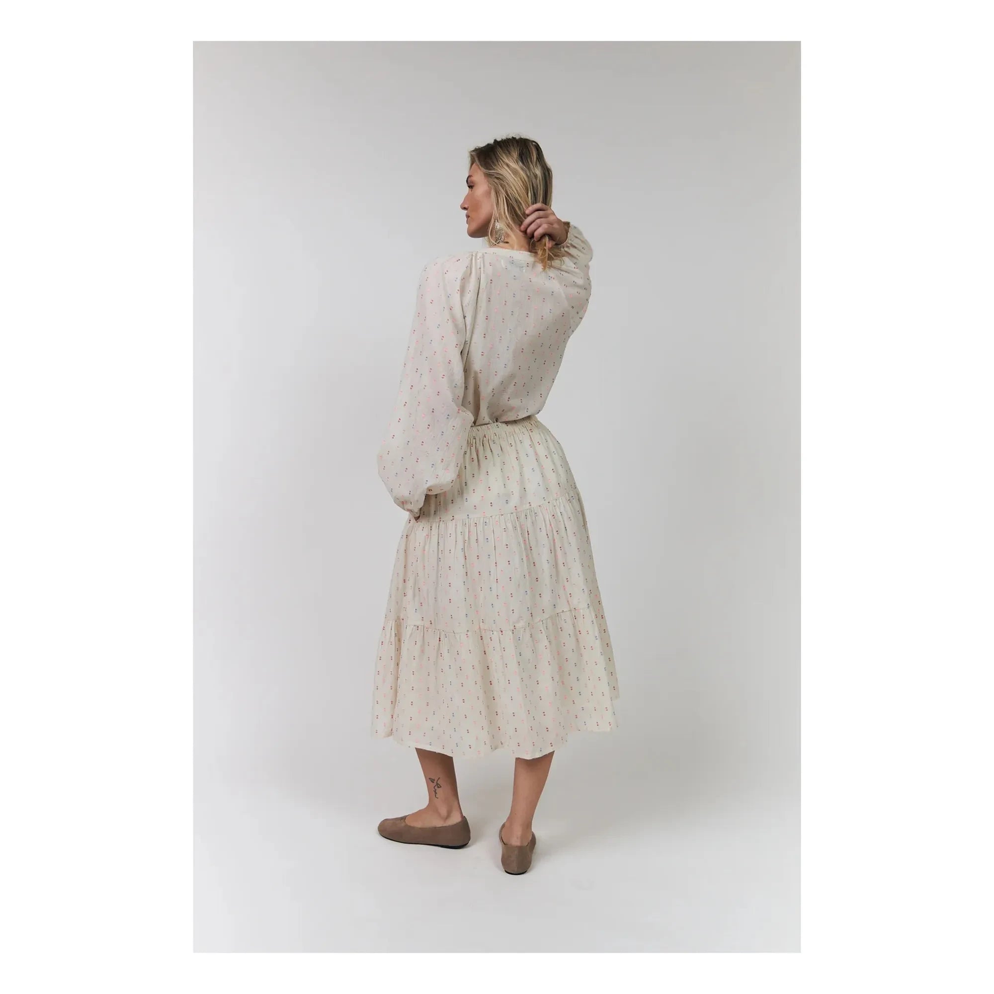 Lollys Laundry - Blusa de algodón Hailey | Crema