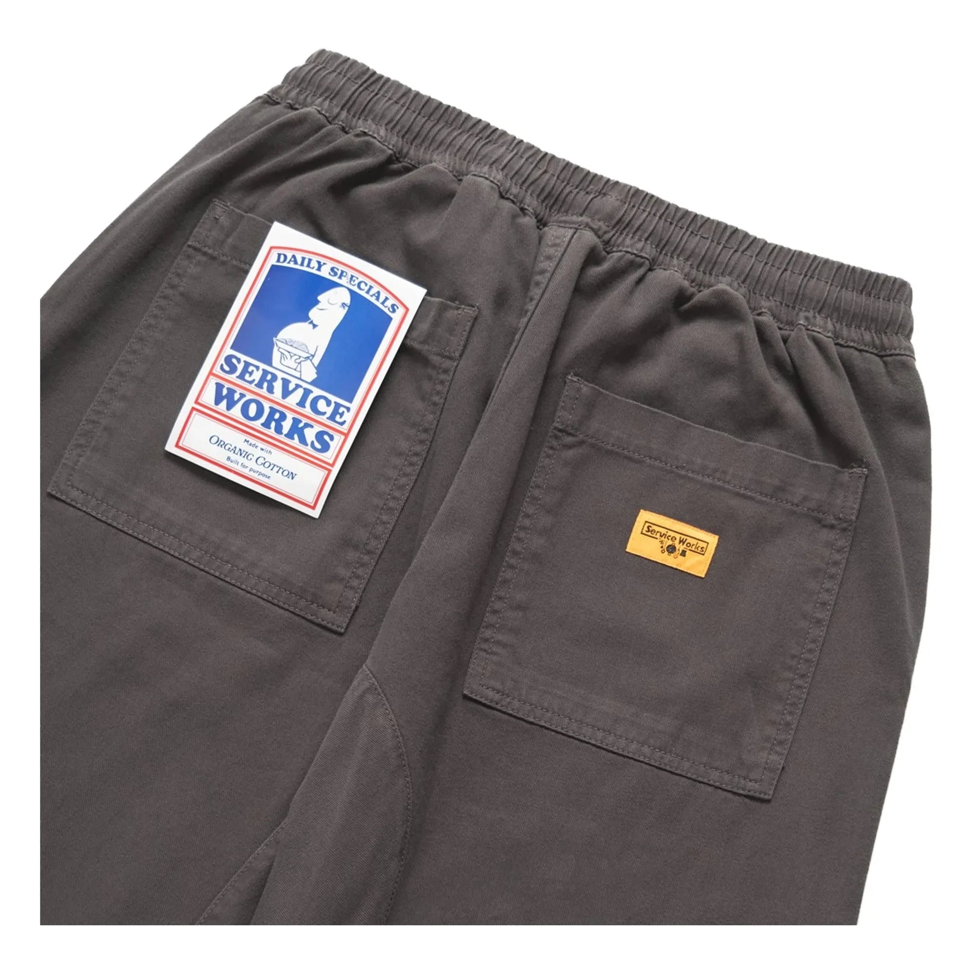 Service Works - Pantalón de Cocinero Clásico Algodón Orgánico | Gris