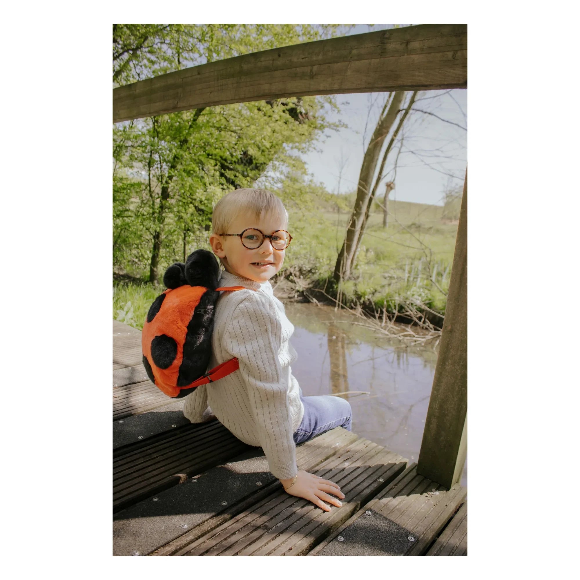 Wild & Soft - Mochila escarabajo | Rojo