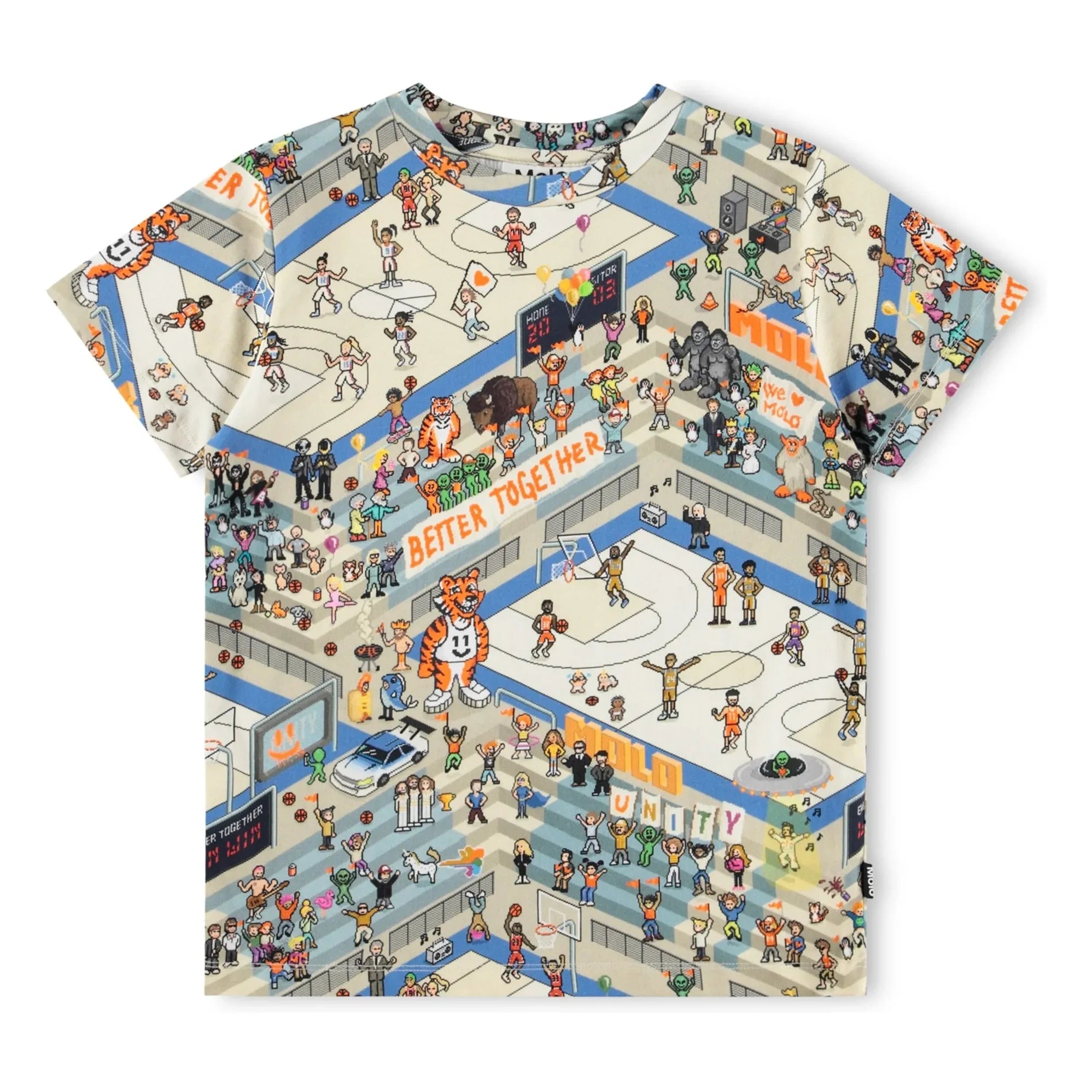 Molo - Camiseta Ralphie Basketball de algodón orgánico | Crudo