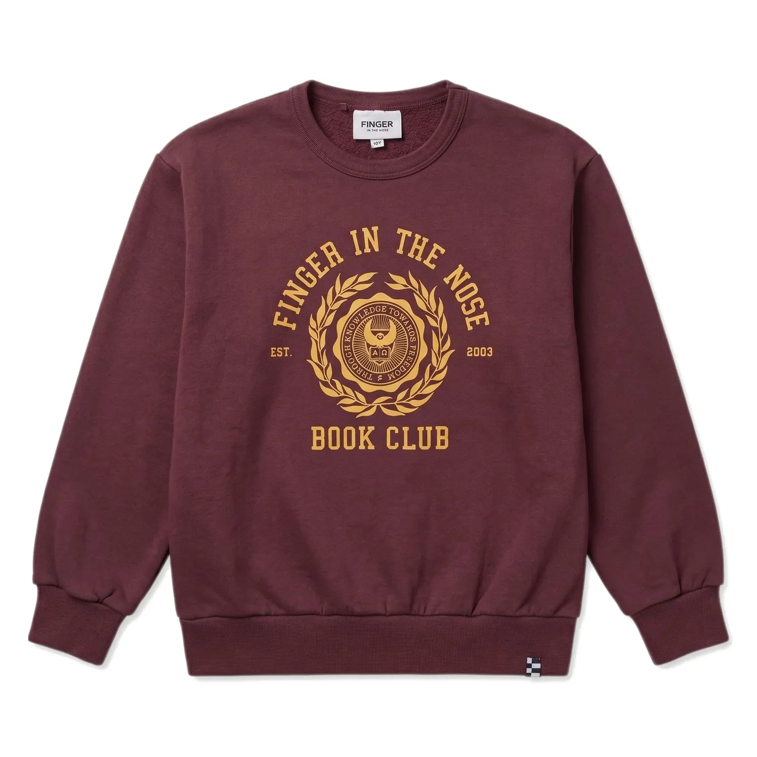 Finger in the nose - Blow Organik Pamuklu Sweatshirt | Koyu Kahverengi