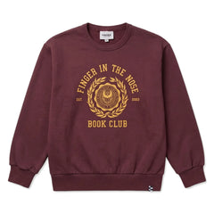 Finger in the nose - Blow Organik Pamuklu Sweatshirt | Koyu Kahverengi