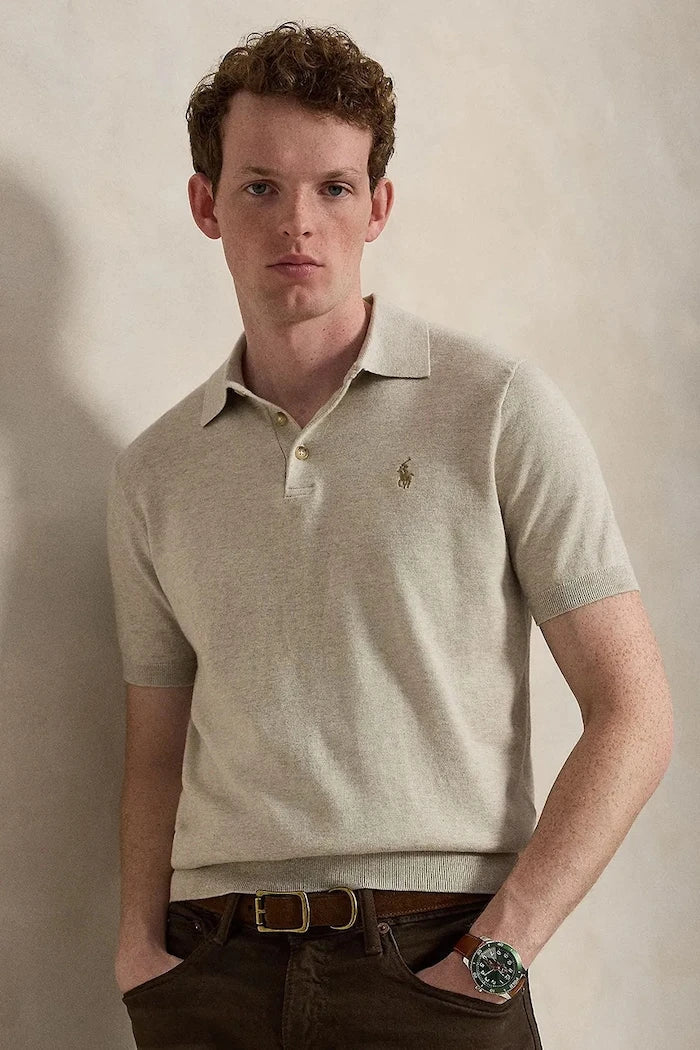 Suelto de Algodón de Manga Corta para Hombre Polo Ralph Lauren