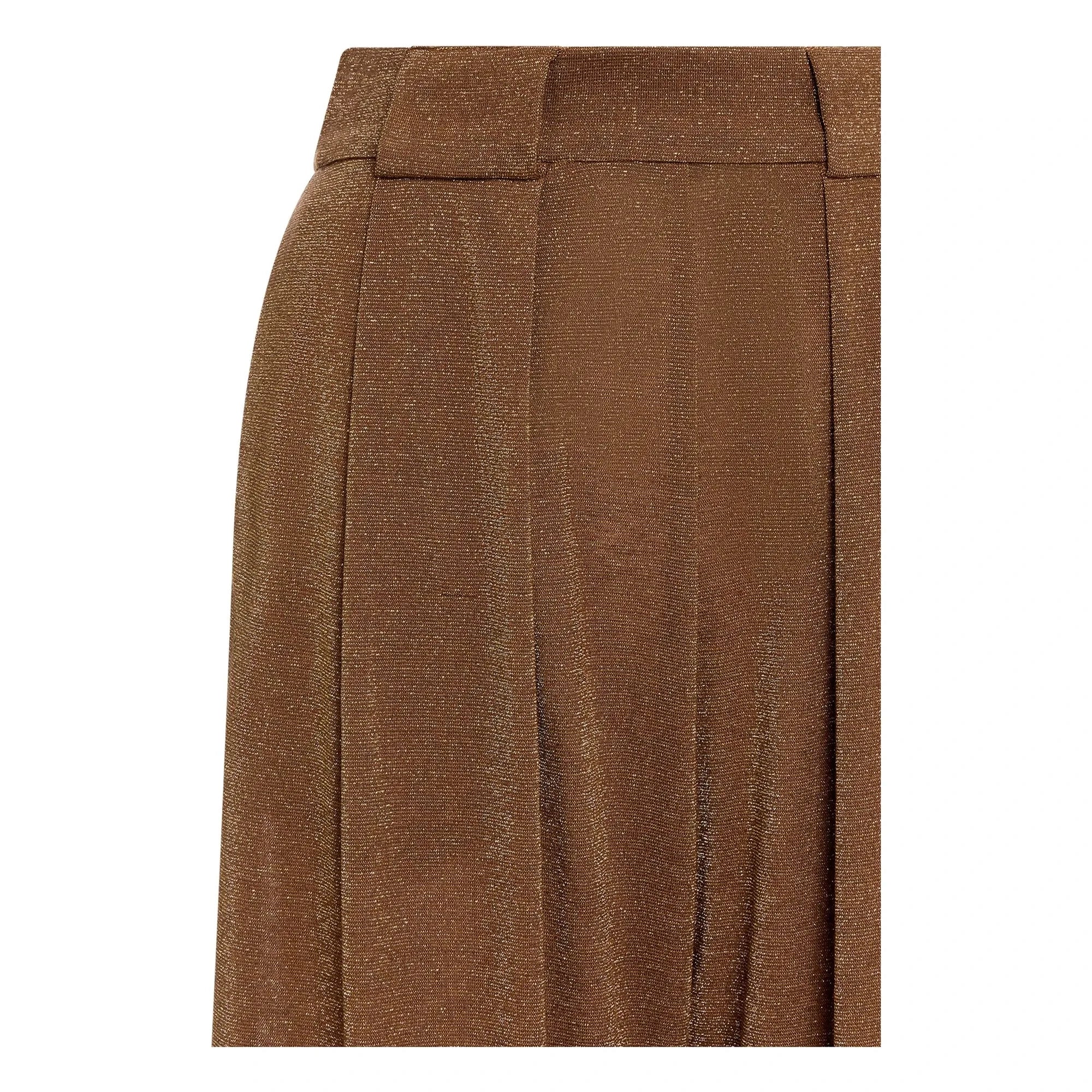 Momoni - Pantalón metálico Aspen | Tabaco