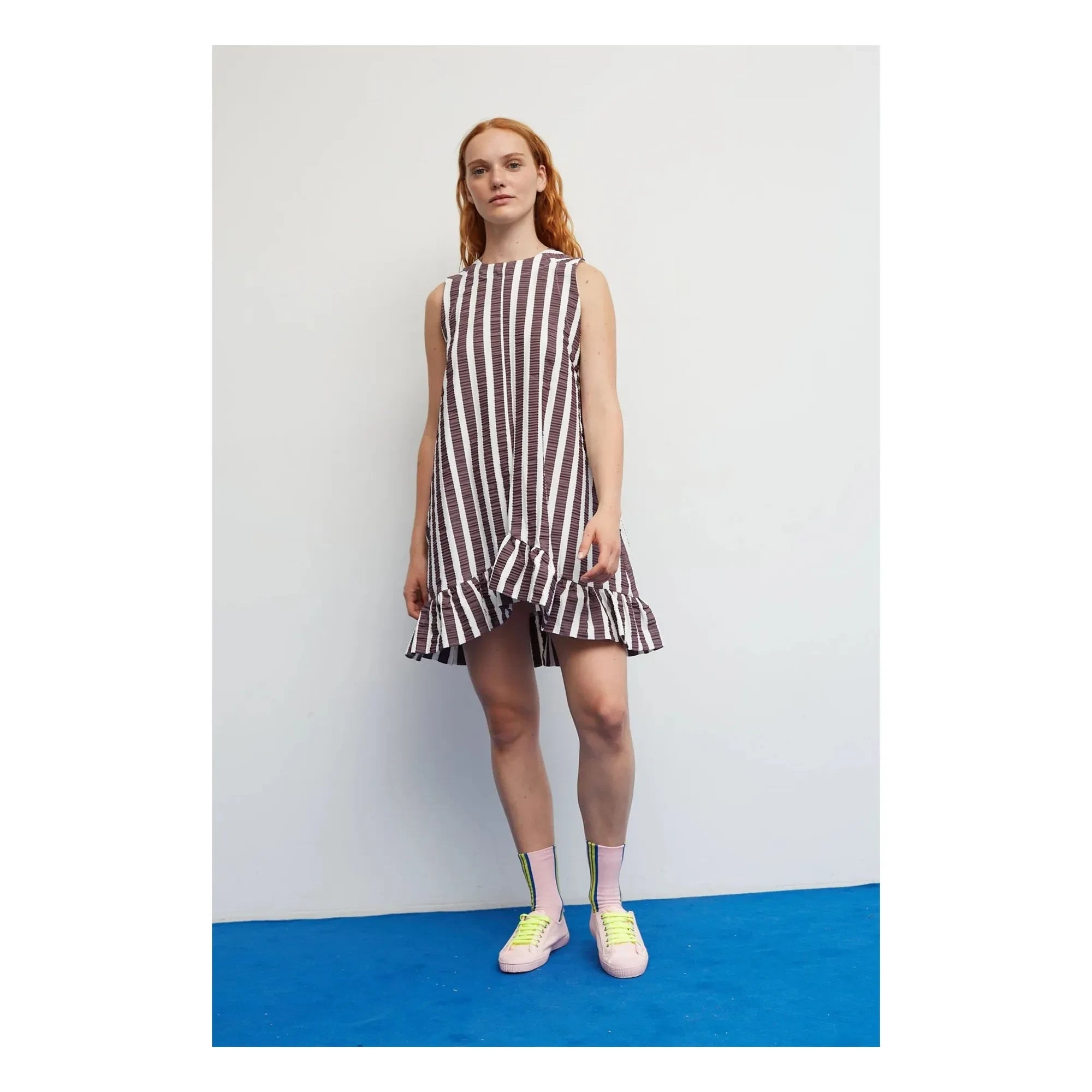 Dr Bloom - Vestido Cocomero Stripes | Berenjena