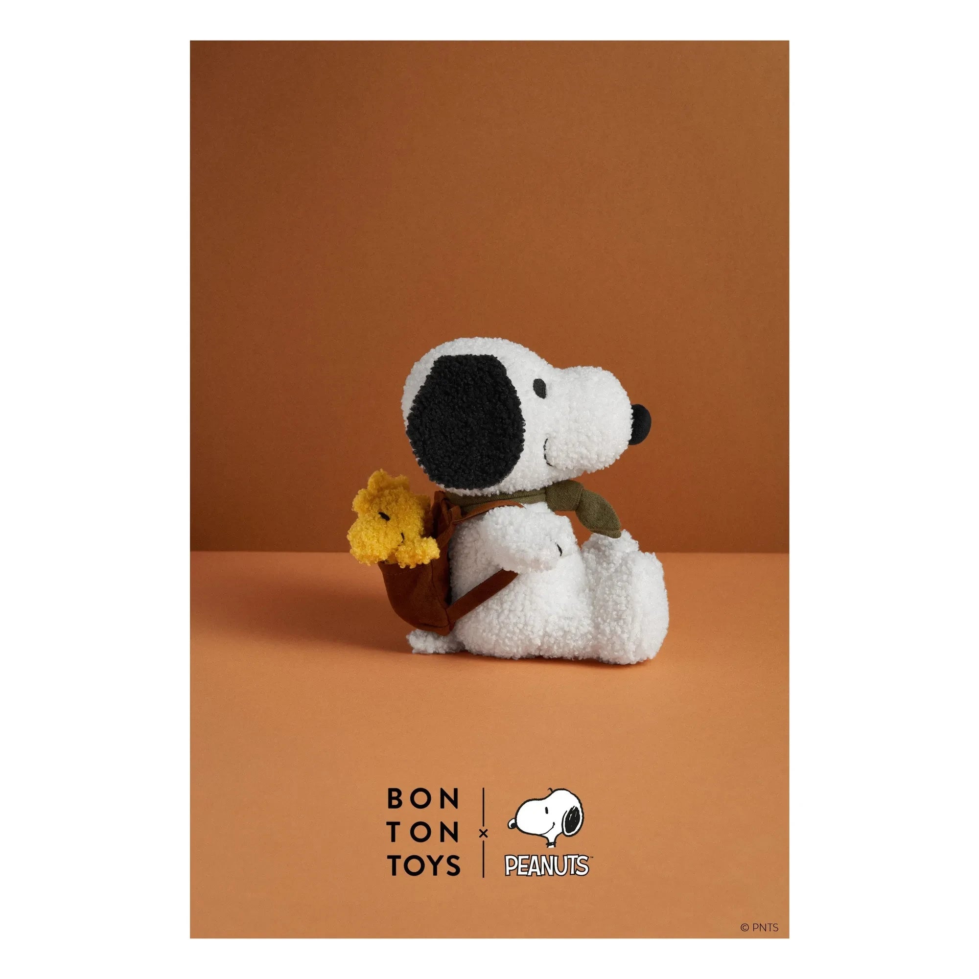 Bon Ton Toys - SNOOPY - Peluche Snoopy con Woodstock en su bolso